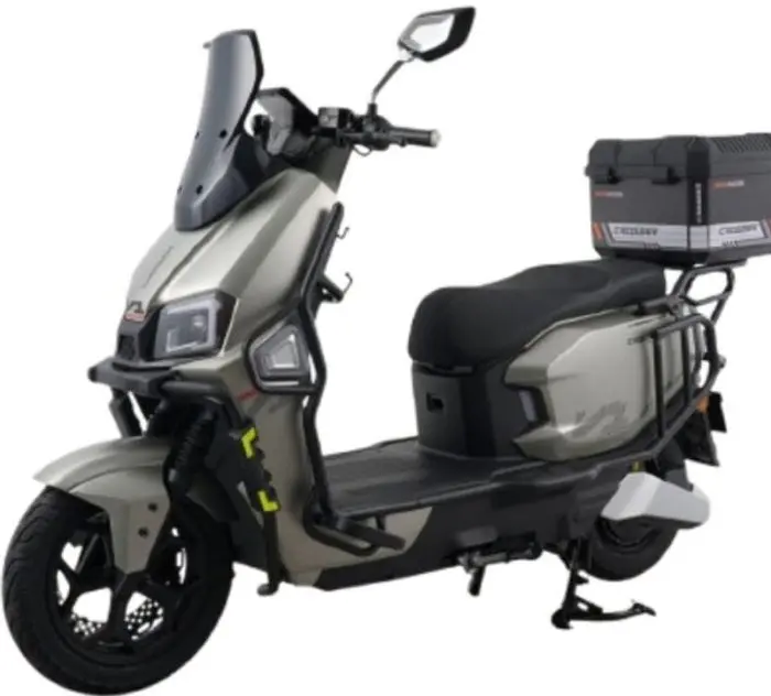 Электроскутер Двухместный Crosser V1 (2000W, 72V/23Ah) +Кофр-багажник Зеленый - фото 2