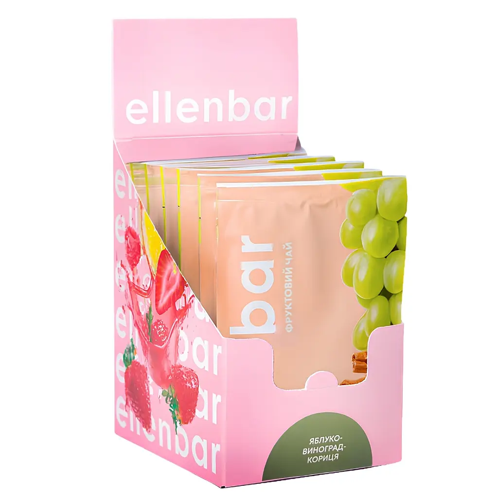 Чай концентрат Ellenbar Яблуко-виноград-кориця саше 50 г - фото 2