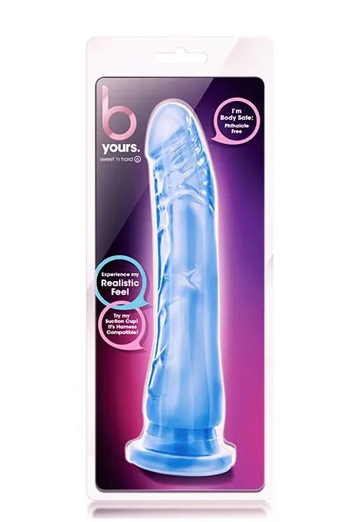 Фалоімітатор B Yours Sweet N Hard 6 21.5 см блакитний - фото 5