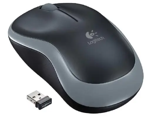 Миша Logitech M185, Grey/Black, USB, бездротова, оптична, 1000 dpi, 3 кнопки, 1xAA (910-002235) - фото 2