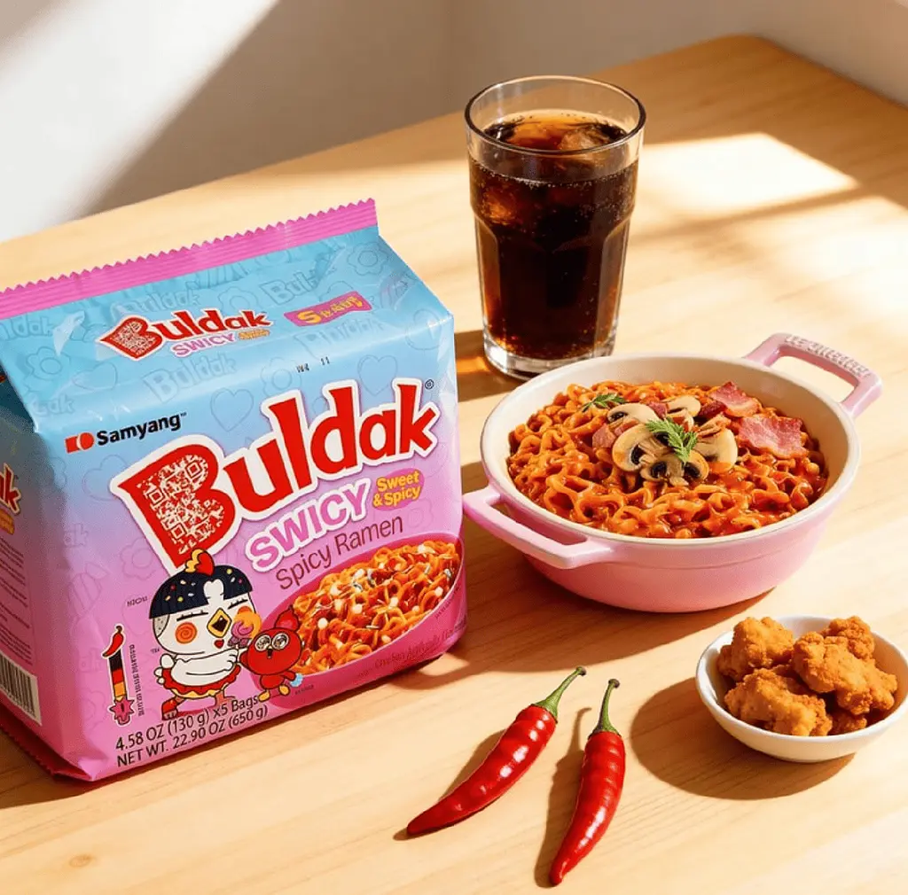 Локшина Samyang Buldak Swicy Sweet and Spicy Chicken Flavored Ramen Noodles 5шт х 130г - фото 2