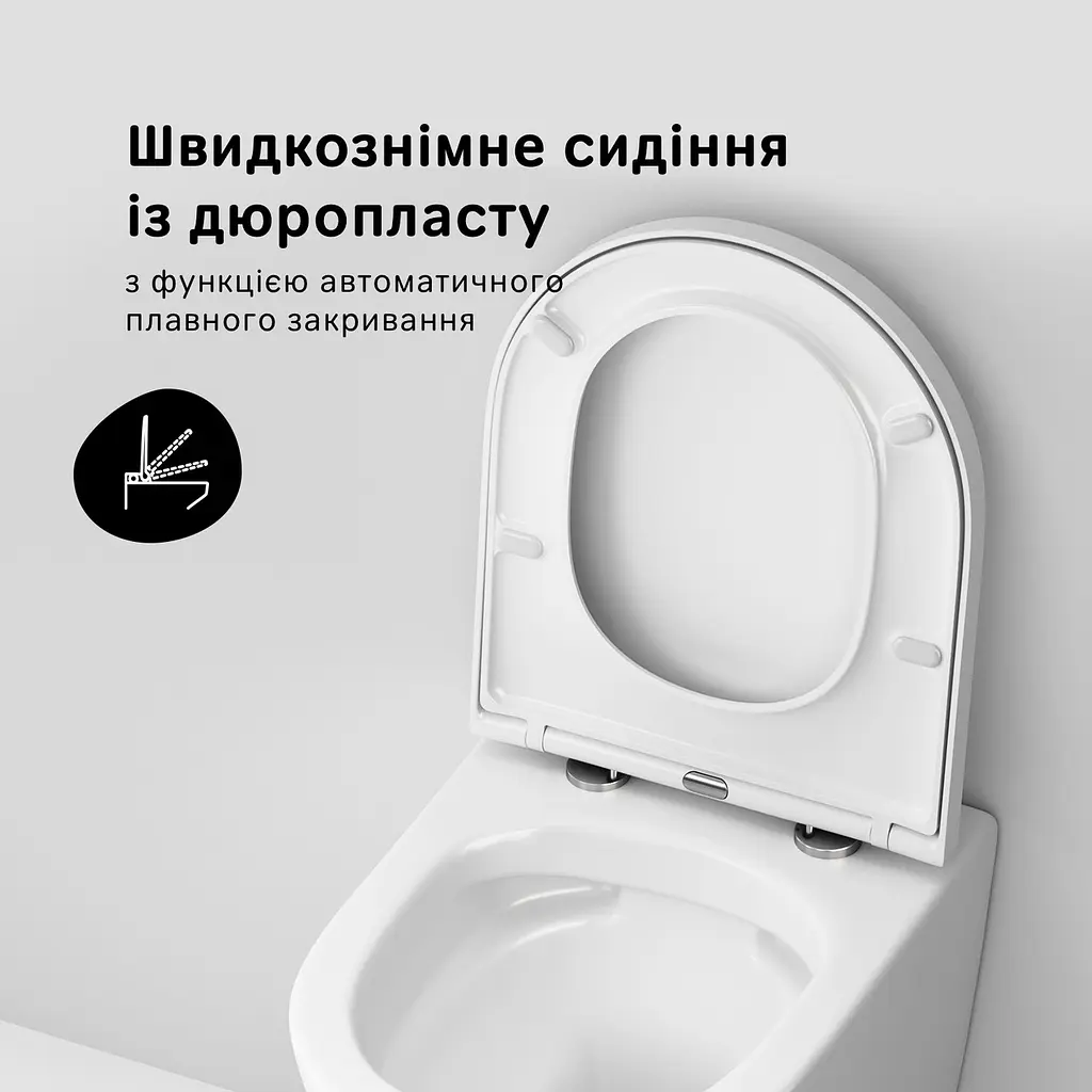 Унітаз підвісний AM.PM Sense FlashClean із сидінням з мікроліфтом C741701SC - фото 6