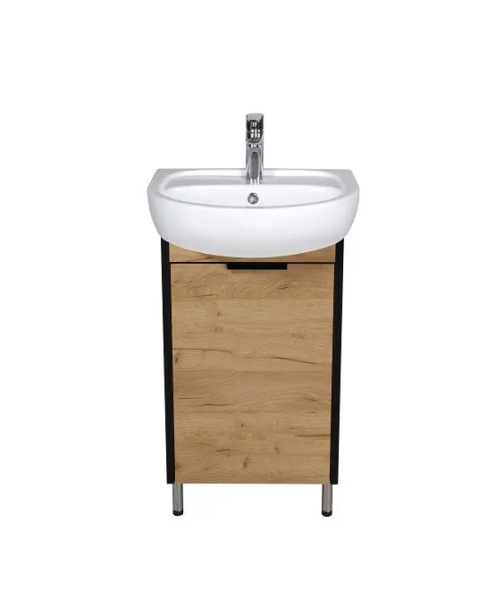 Тумба Мойдодир Dakota Craft 50 з умивальником Solo 50 дуб крафт - фото 4