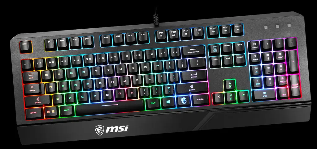 Клавіатура мембранна Vigor GK20 UA 104key, USB-A, EN/UKR/RU, ColorLED, чорний MSI teh0013864 - фото 4