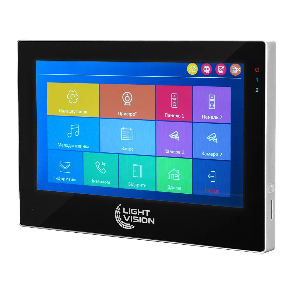 Відеодомофон 7" WiFi Tuya Light Vision SINGAPORE (AI) FHD Black (82-00241) - фото 2