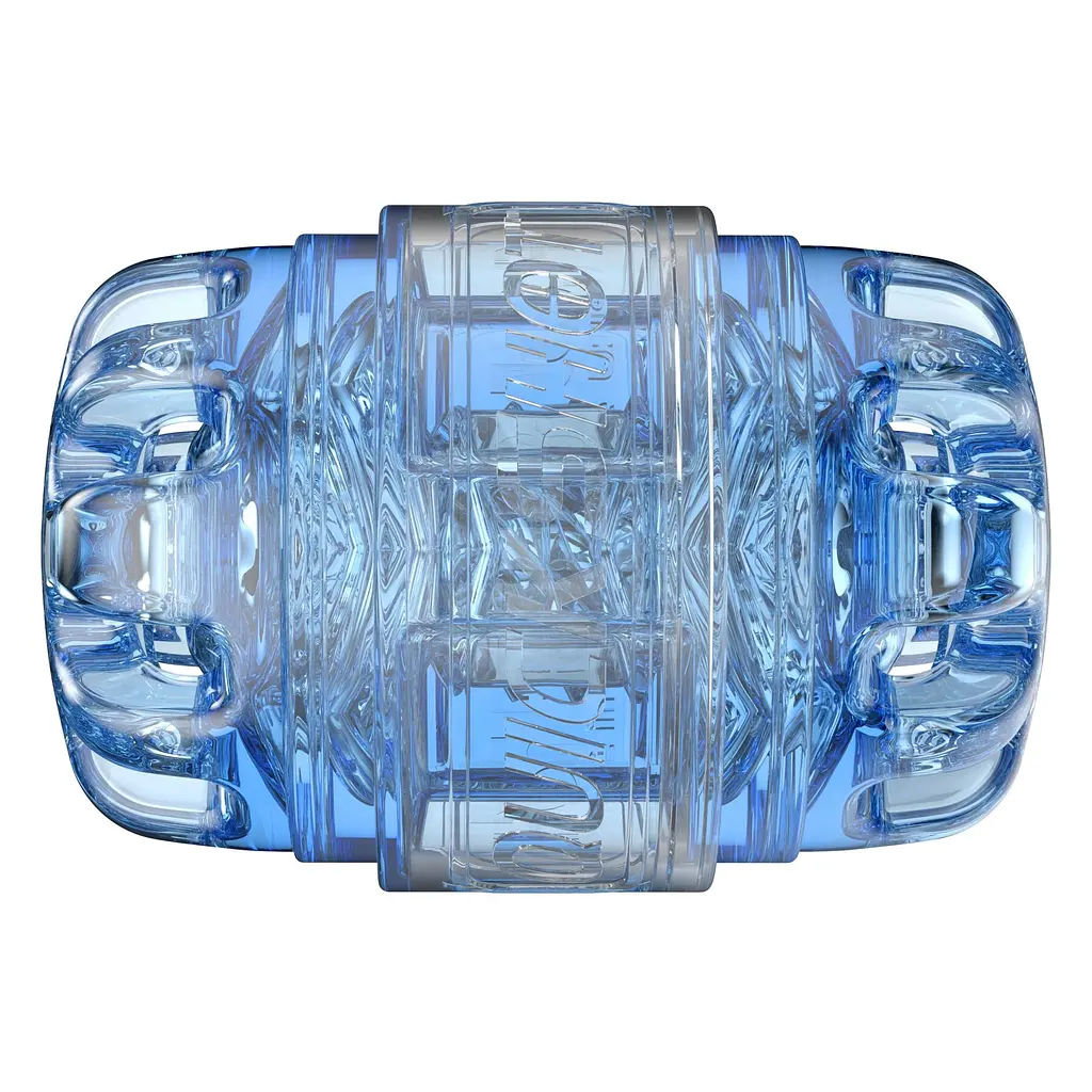 Мастурбатор Fleshlight Quickshot Turbo Blue Ice, компактний, чудово для пар і мінету - фото 4