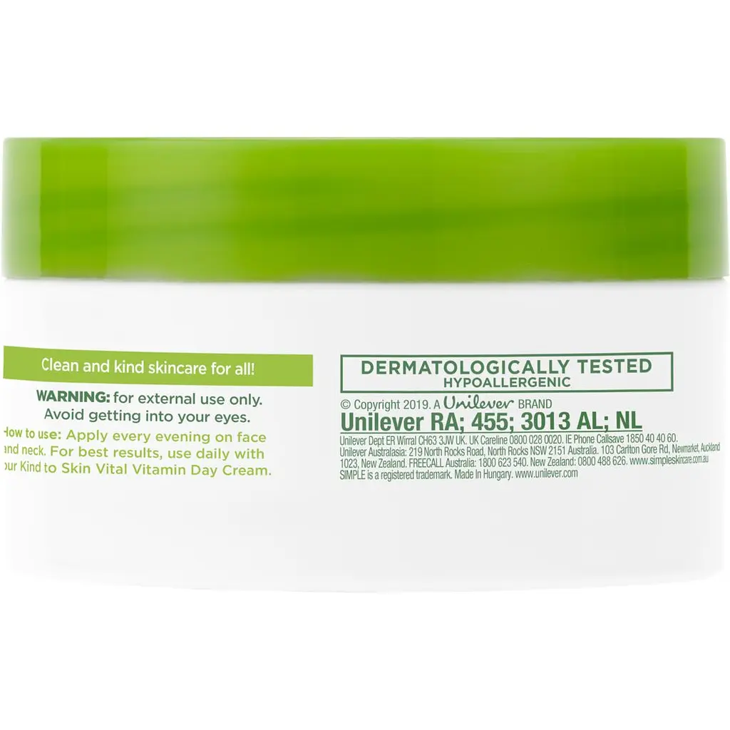 Ночной витаминный крем Simple Vital Vitamin Night Cream Kind to Skin, 50 мл - фото 2