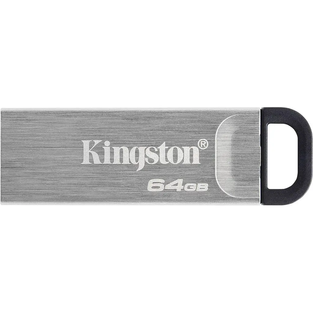 Флеш-накопичувач Kingston DataTraveler Kyson 64Gb USB3.2 Silver-Black (DTKN/64GB) - фото 2