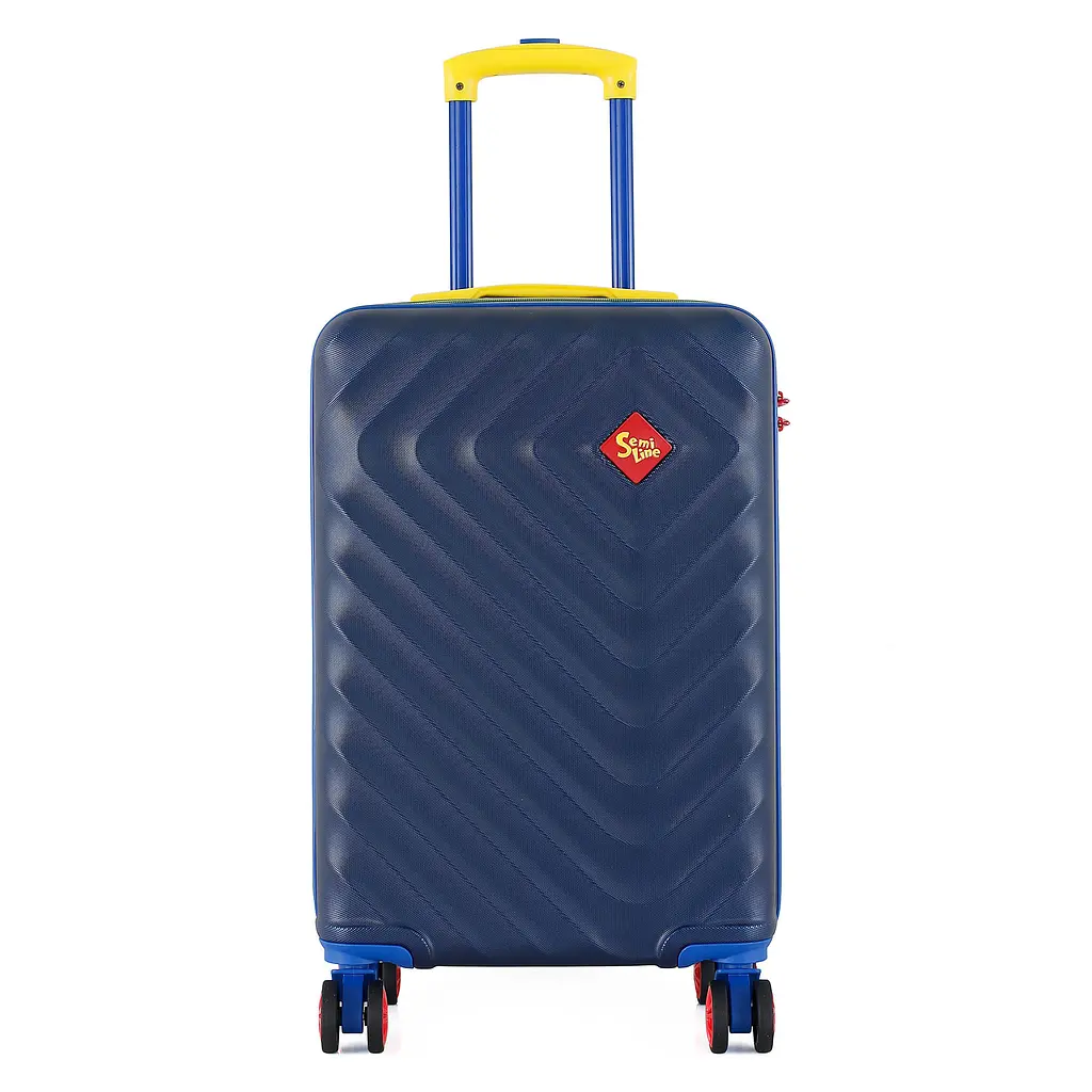 Валіза мала для ручної поклажі Semi Line 20 дюймів (S) дюймів (S) ABS-Plastic Blue (T5807-1) - фото 2