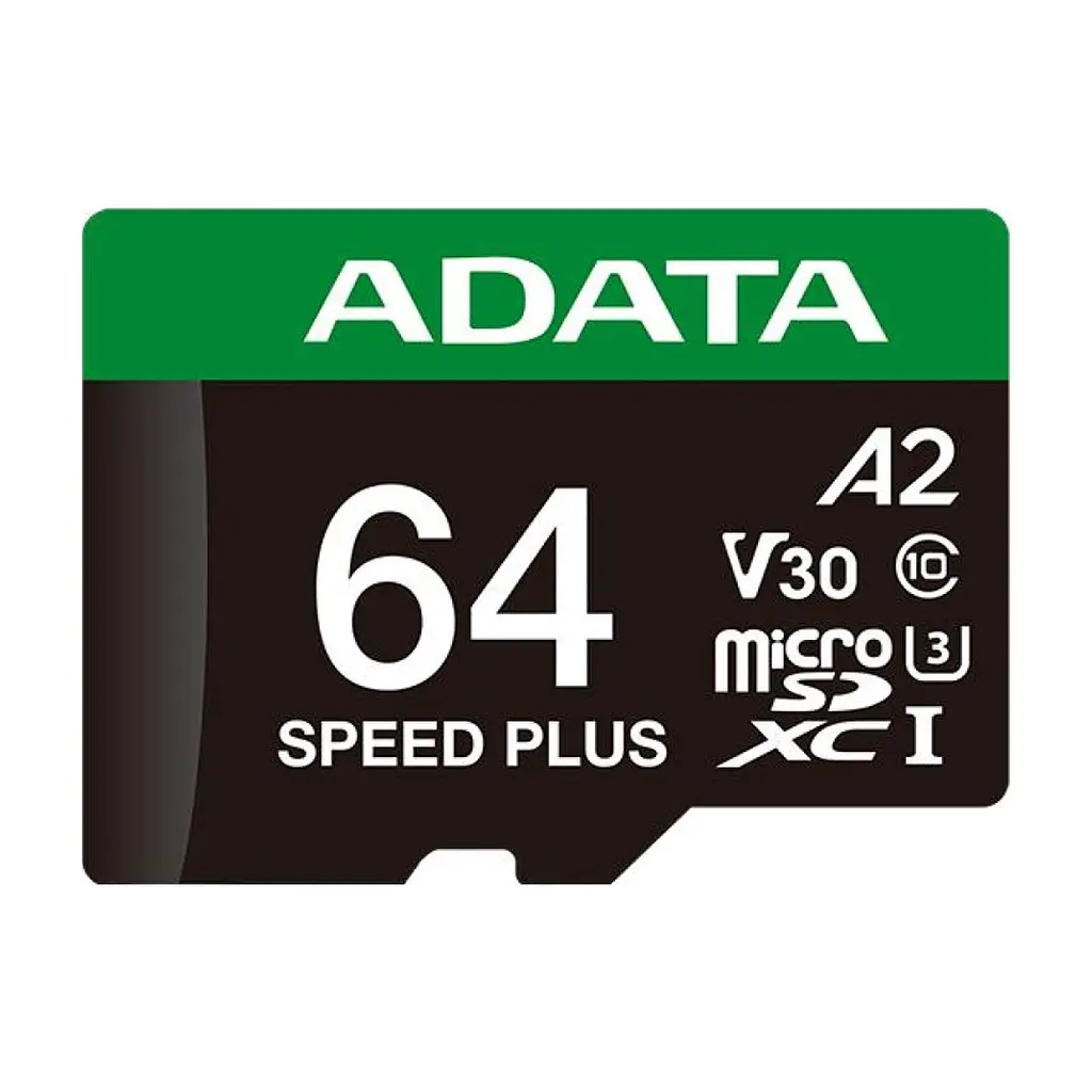 Карта пам'яті ADATA 64GB microSD class 10 UHS-I U3 V30 A2 Speed Plus (UD64GUI3V30A2SP-RA1) - фото 2