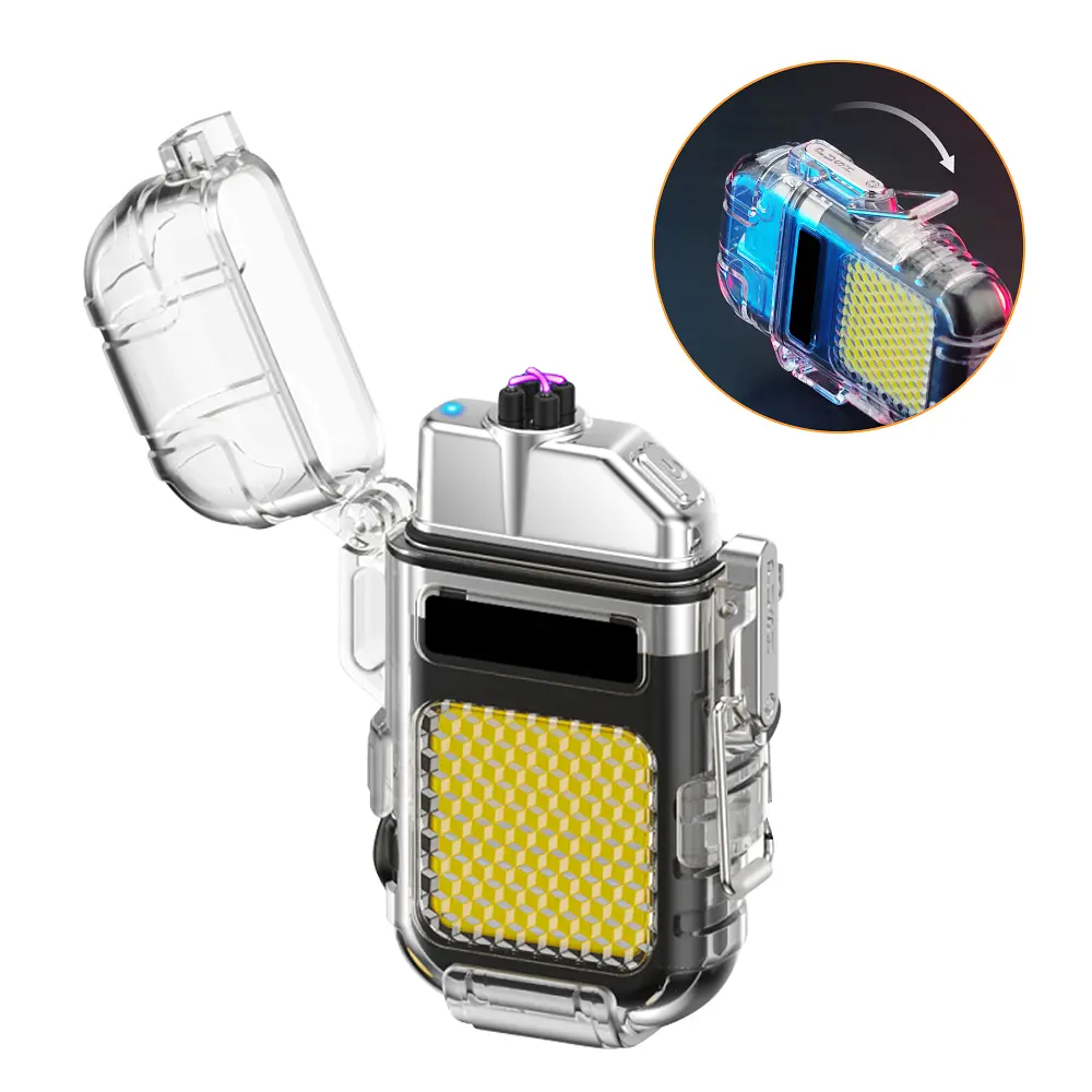 Запальничка плазмова 2в1 Type-C / Електронна USB-запальничка з LED-ліхтарем - фото 5