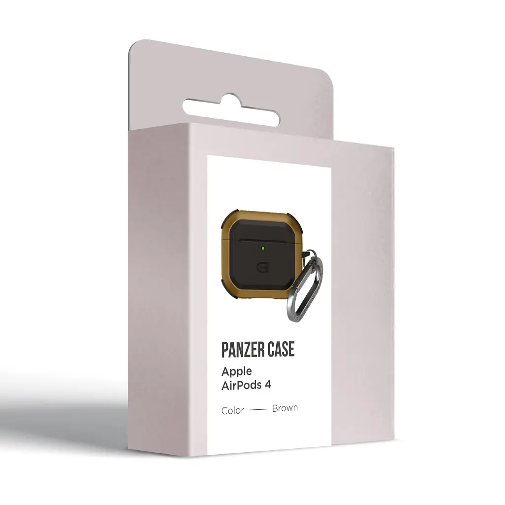 Чохол для навушників Armorstandart Panzer для Apple Airpods 4 Brown (ARM82556) - фото 3