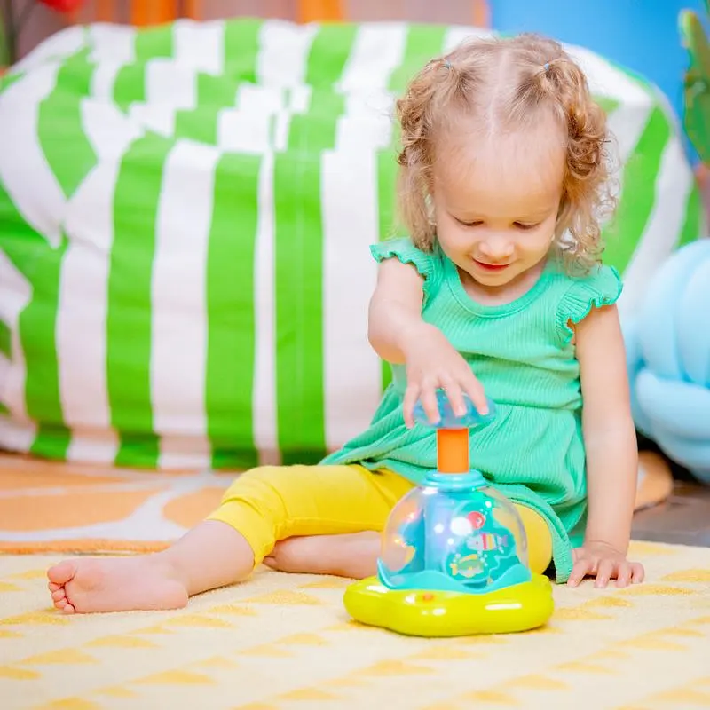 Юла музыкальная Bright Starts Press & Glow Spinner (10042) - фото 6