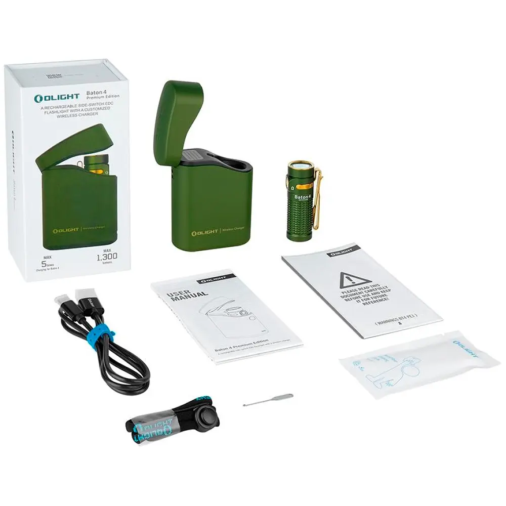 Ліхтар Olight Baton 4 Premium OD Green - фото 10