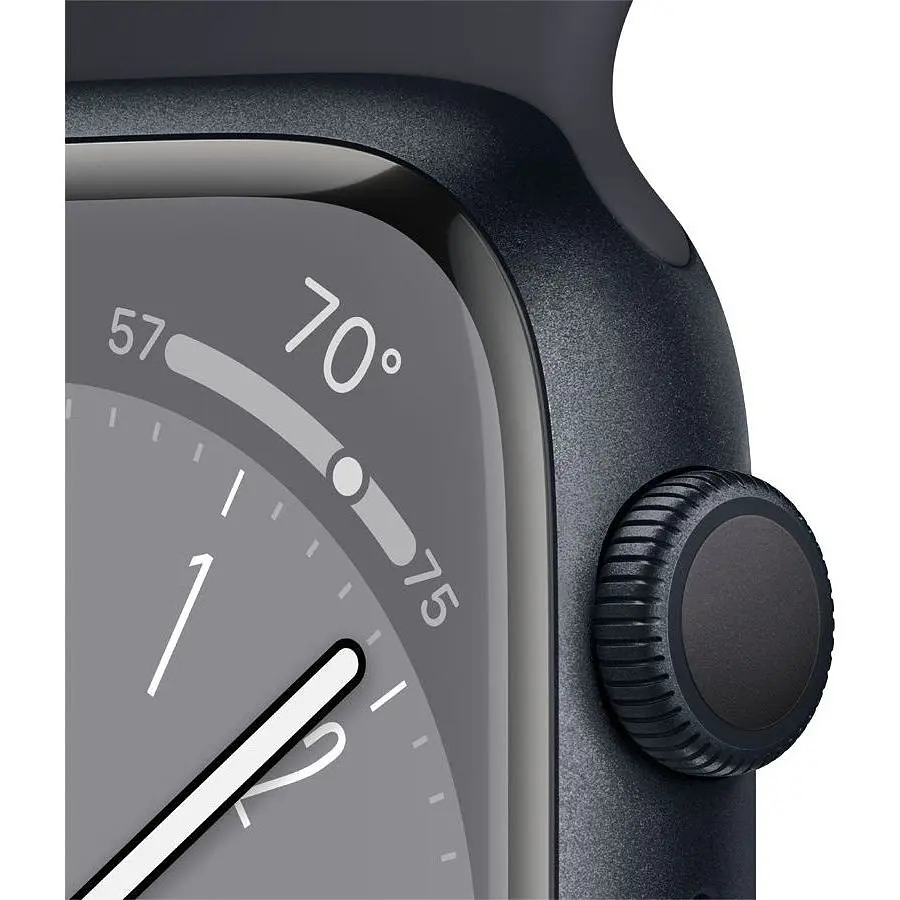 Смарт-часы Apple Watch Series 8 GPS 45mm Midnight Aluminium Case с Midnight Sport Band - Regular, Model A2771 (Grade C) Seller Refurbished - фото 3