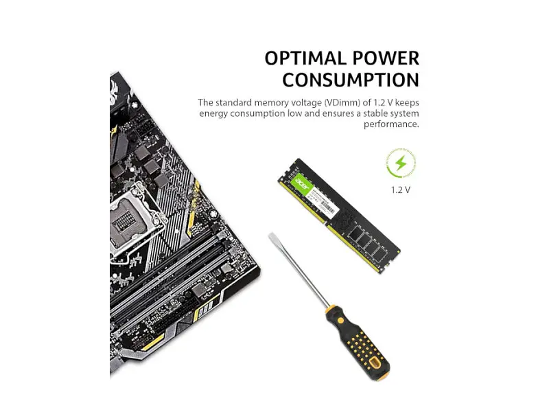Пам'ять для настільних комп'ютерів Acer 8 GB DDR4 3200 MHz UD100 (BL.9BWWA.222) - фото 6