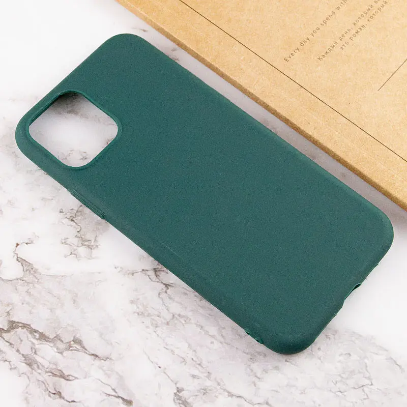 Силиконовый чехол Candy для Apple iPhone 14 Plus (6.7) Зеленый / Forest green - фото 4