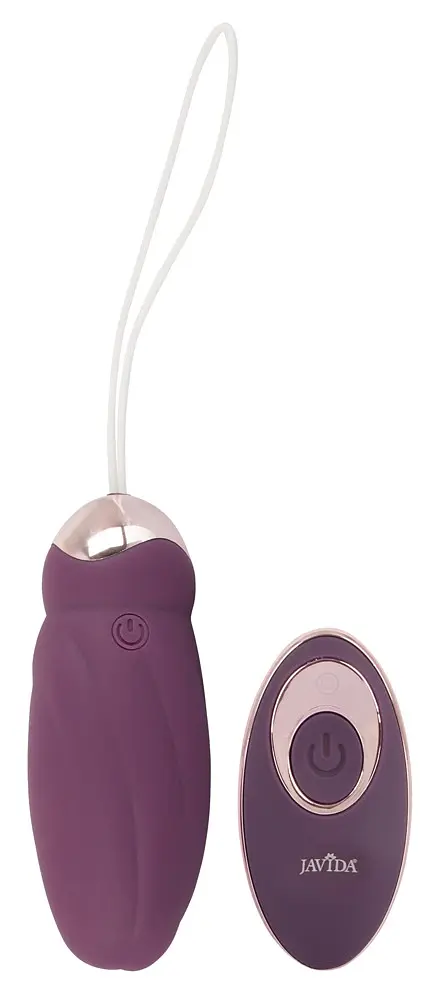 Віброяйце Javida Rotating Love Ball 18.5 см фіолетовий - фото 3
