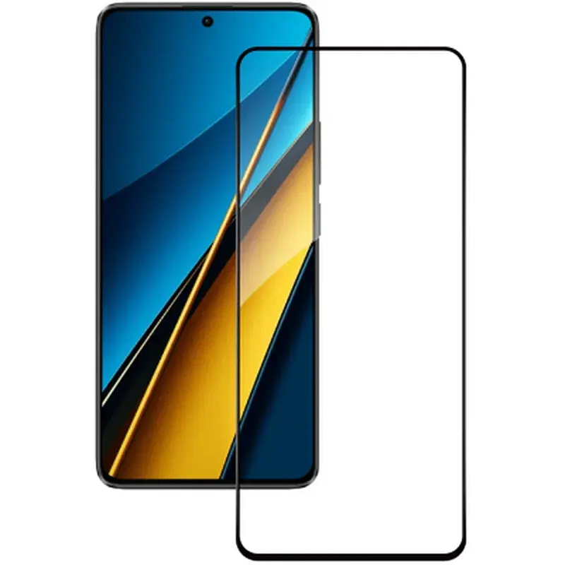 Скло захисне ACCLAB Full Glue Xiaomi Poco X6 Black (1283126588655) - фото 2
