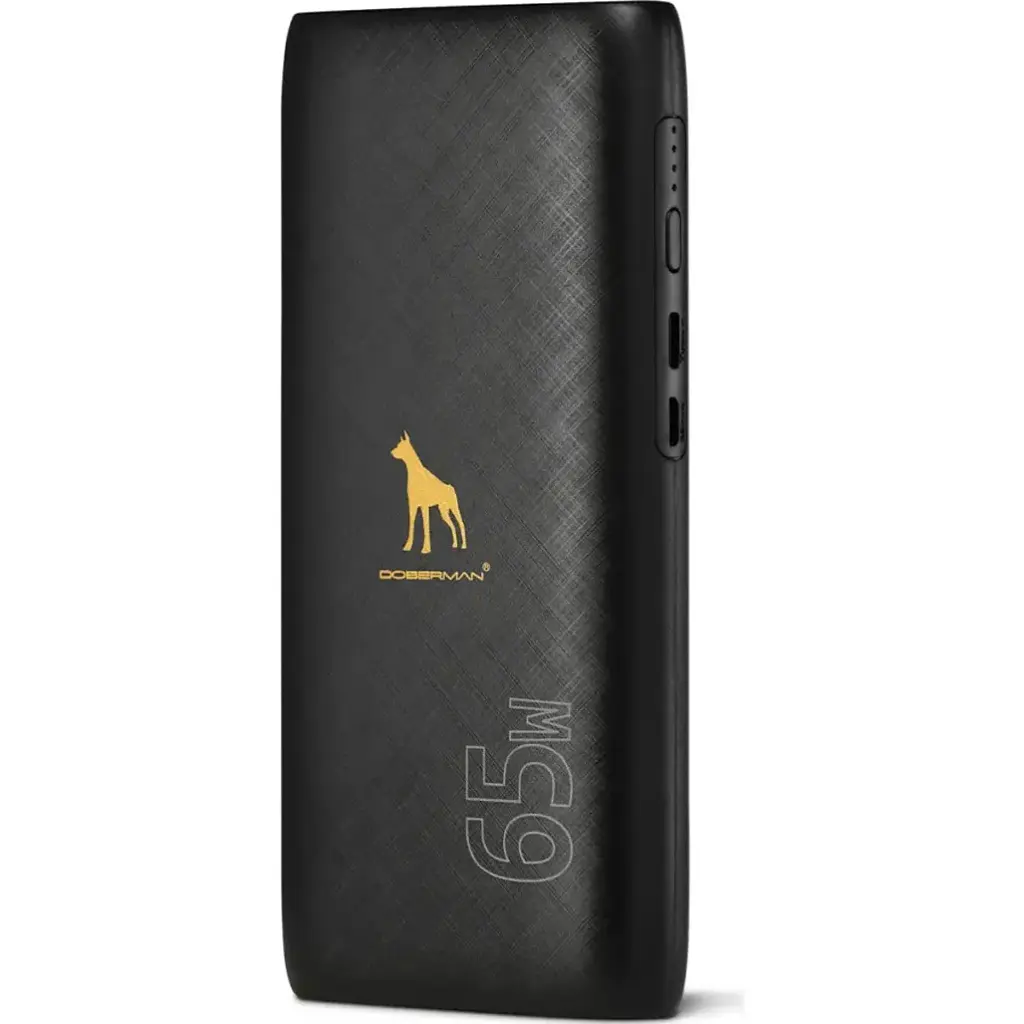 Зовнішній акумулятор Doberman AM04 20000mAh 65W Black [110384] - фото 2