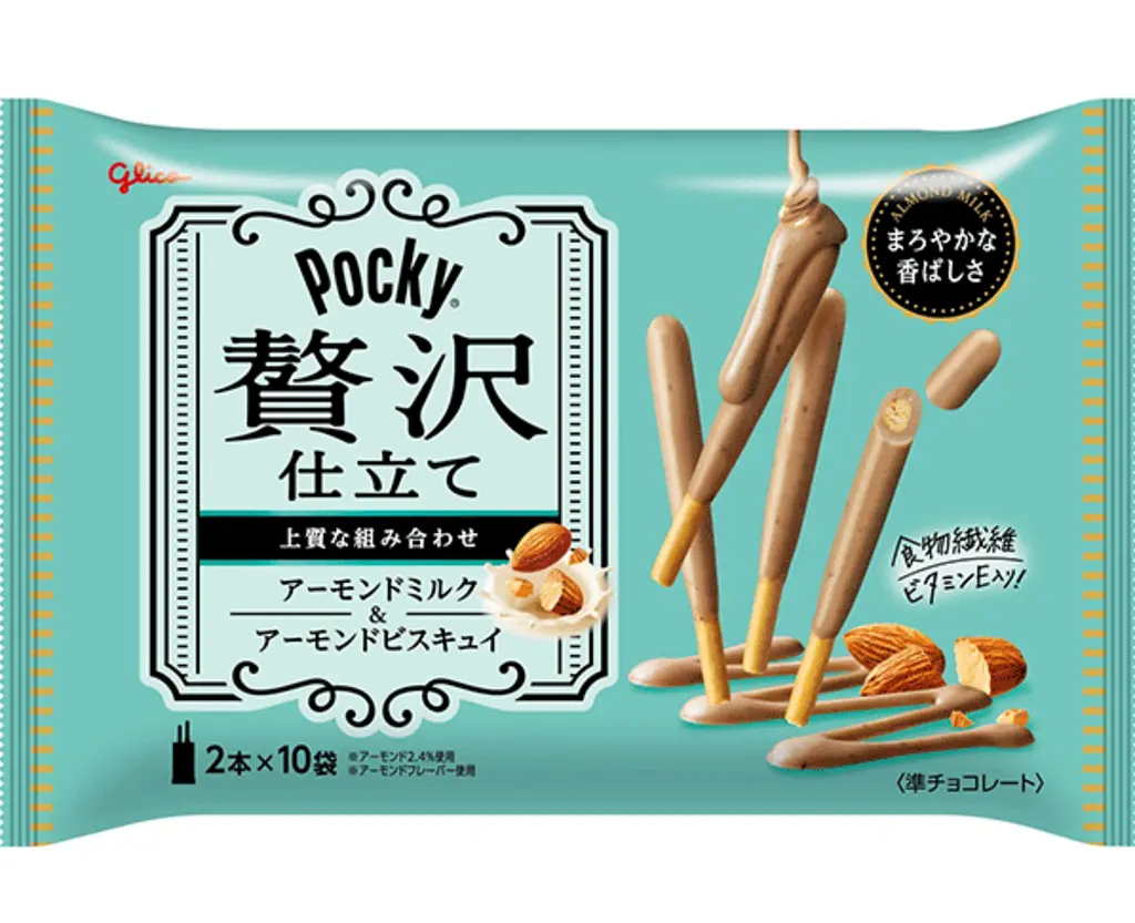 Японські палички Glico Pocky Zeitaku Jitate Almond Milk 110г