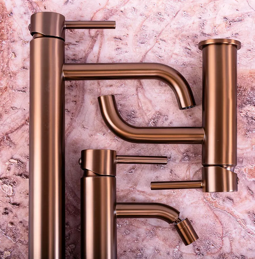 Змішувач для біде Rea Lungo brushed copper REA-B1116, Теплий захід сонця - фото 3