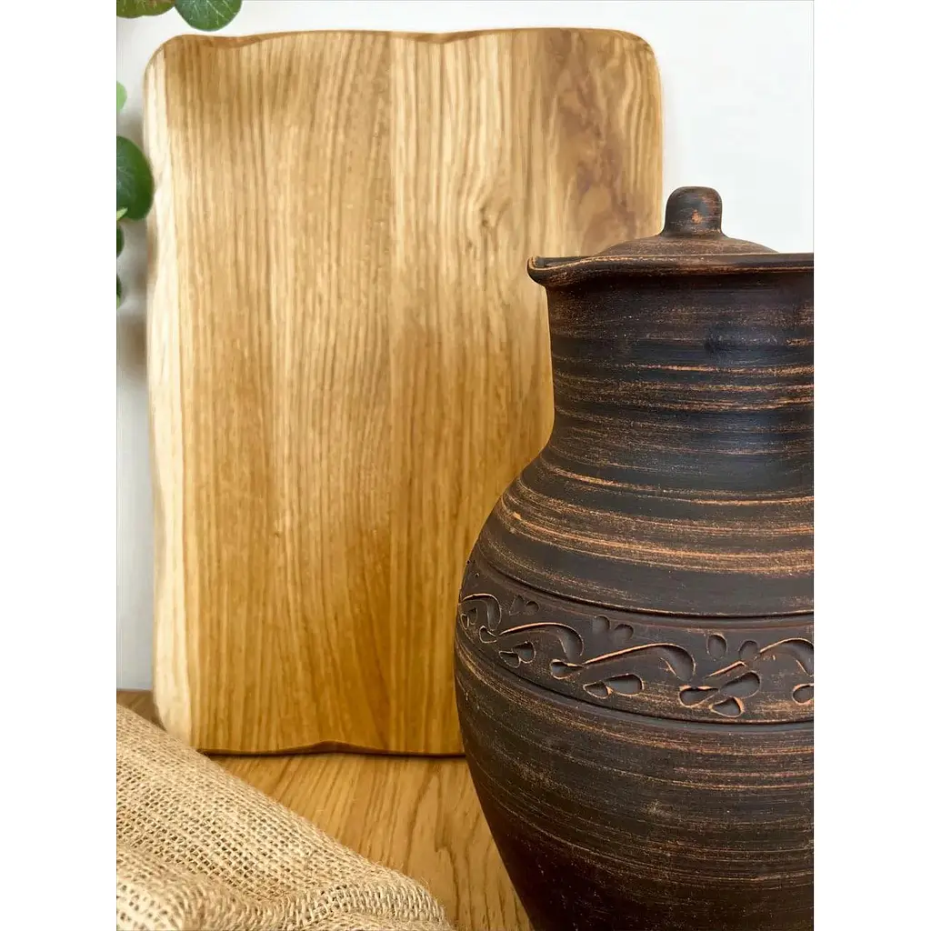 Кувшин 2.5 литра керамический (глиняный) резной с ручкой декор - фото 5