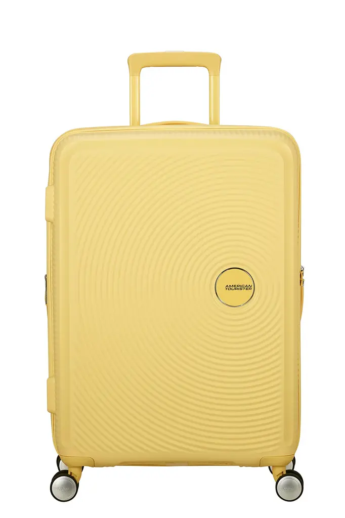 American Tourister Валіза American Tourister, Soundbox, поліпропілен, середня, 67см, 71.5/81л, TSA, 4 колеса, EXP, пастельно-жовтий - фото 5