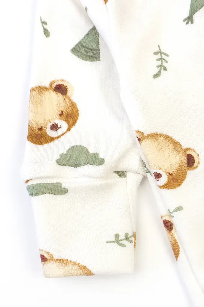 Комбінезон для немовлят Baby Bear з діагональною блискавкою та закритими ніжками - фото 4