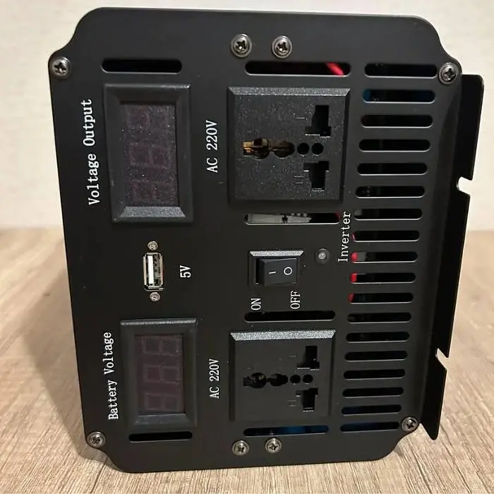 Автомобільний інвертор-перетворювач напруги 3000 W з 12 V до 220 V з чистою синусоїдою Power Inverter WimpeX WX-3010 - фото 4
