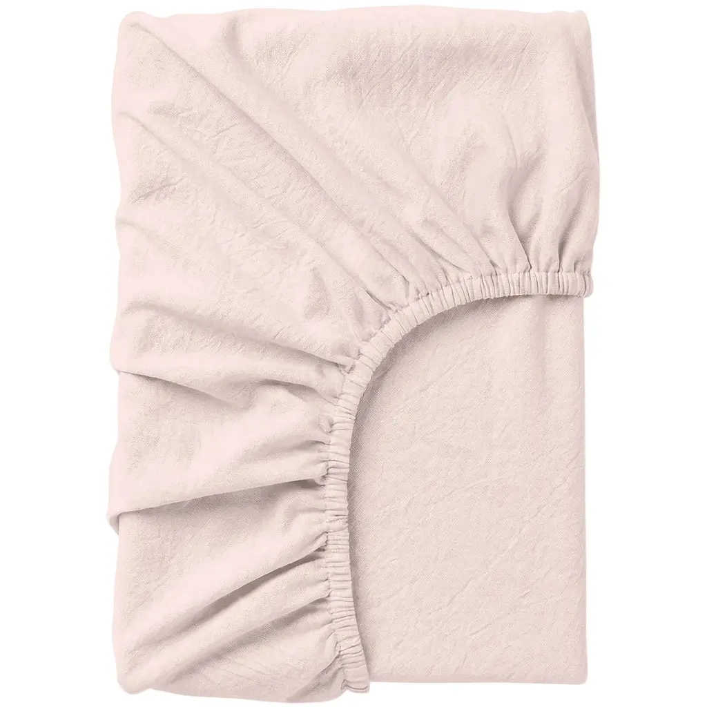 Простирадло на резинці з вареної бавовни Cosas Petal 150х200х20 см (30WashedCottonRoseLight_150x200x20)