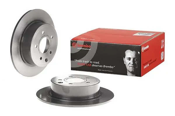 Диск гальмівний задній невентильований Nissan Altima IV, Qashqai I 01-25р Brembo (08.A715.11) - фото 2