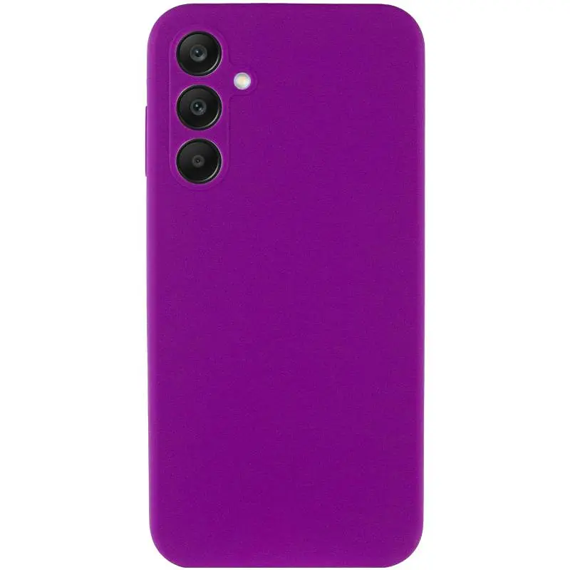 Чехол Silicone Cover Lakshmi Full Camera (AAA) для Samsung Galaxy A56 5G Сливовый / Purple - фото 2