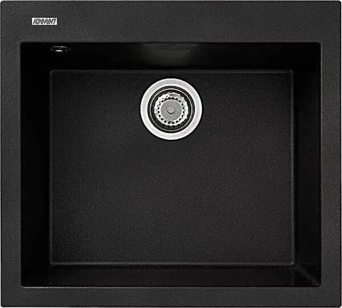 Кухонна мийка Adamant UNIVER чорна 560x500x200 мм, без крила 56 см - фото 3