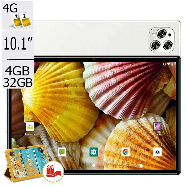 Планшет-телефон Adronix Elit Tab 10 LTE White 4/32 DUAL SIM 10.1" IPS + Чохол у ПОДАРУНОК - фото 2