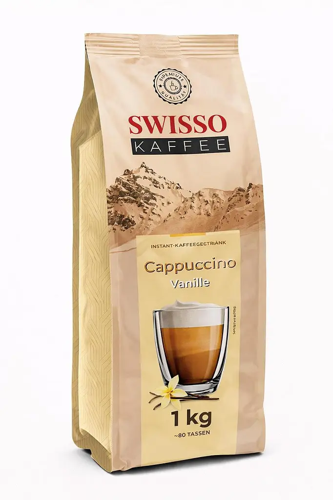 Капучино Swisso Kaffee Cappuccino Vanille зі смаком ванілі 1 кг