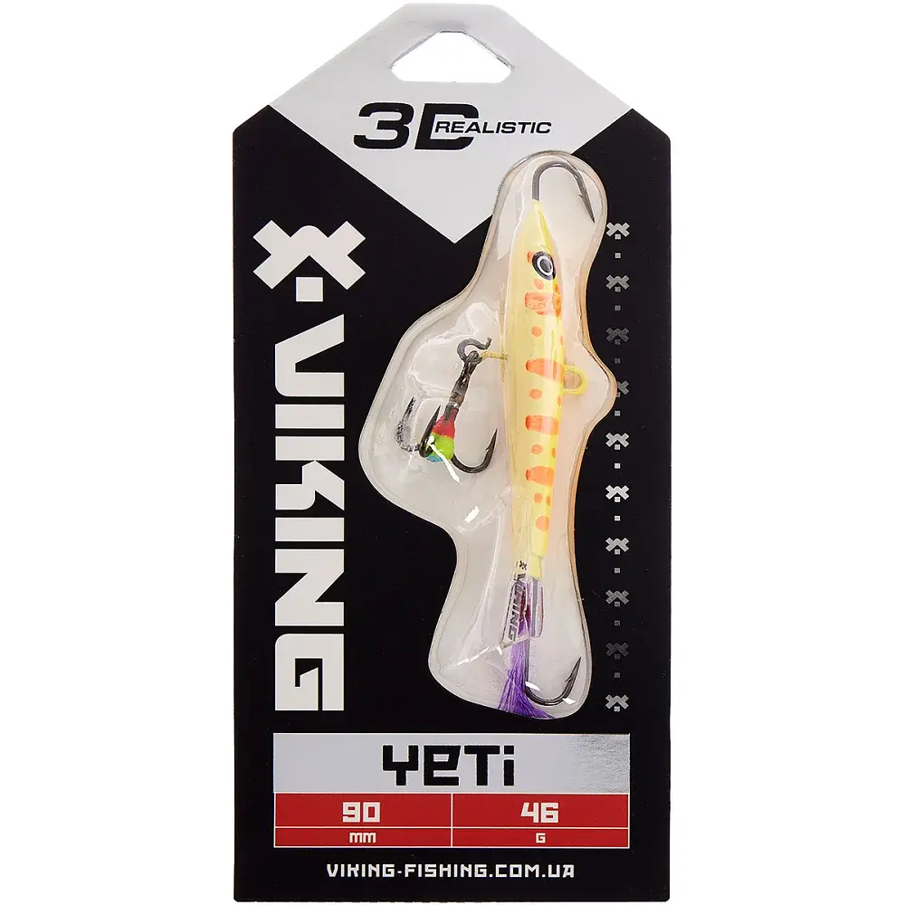 Балансир Viking Fishing Yeti Ice Jig 90mm 46.0g #6 Japanese School - фото 2