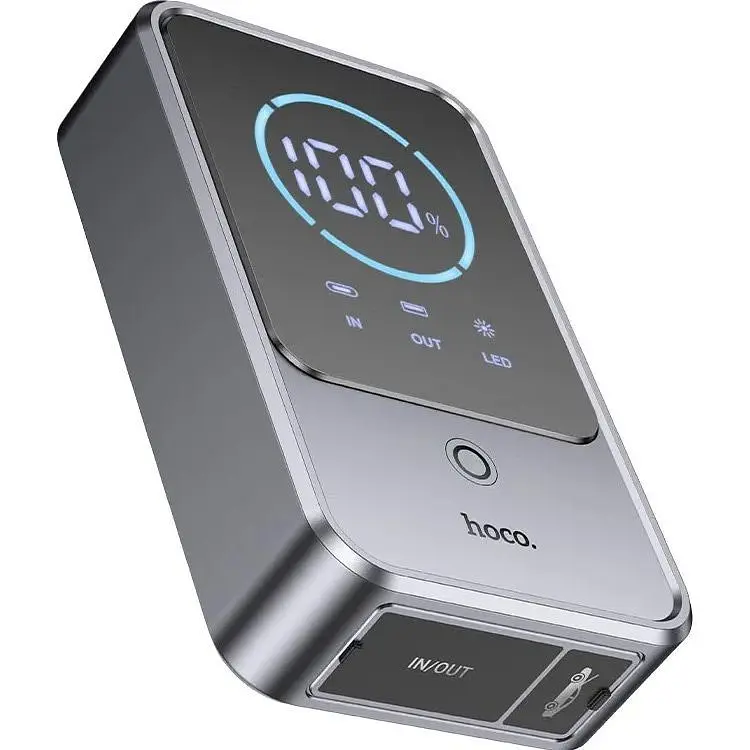 Пуско-зарядний пристрій Hoco QS7 Source 10000mAh Gray [150876] - фото 2