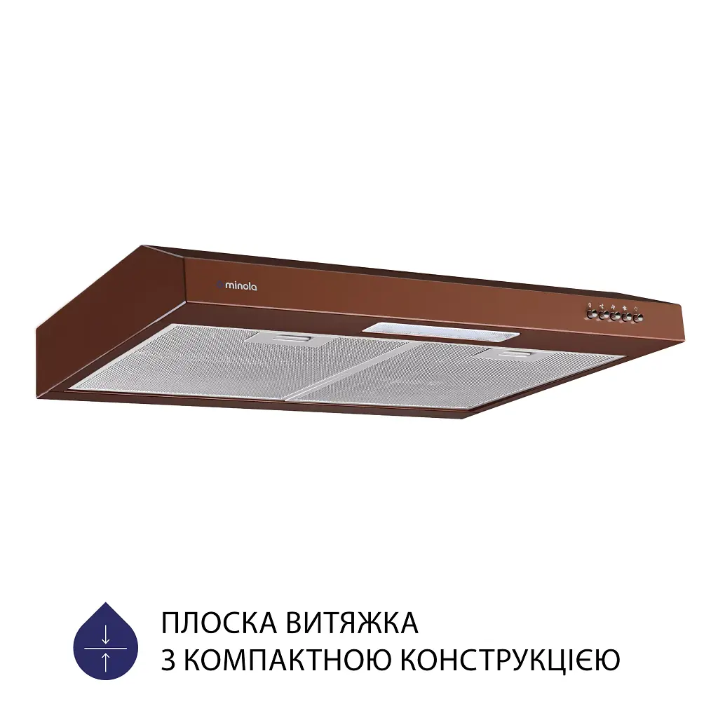 Витяжка плоска Minola HPL 612 BR - фото 2