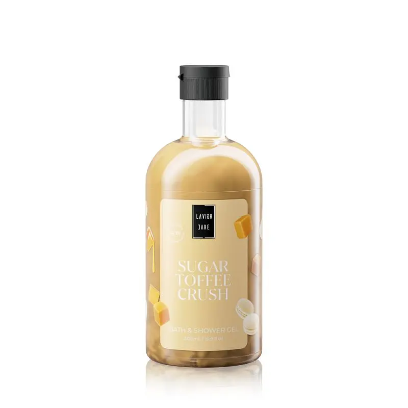 Гель для душу LAVISH CARE BATH AND SHOWER GEL - SUGAR TOFFEE CRUSH з екстрактом кокосу та ароматом вершкової карамелі, 500 мл