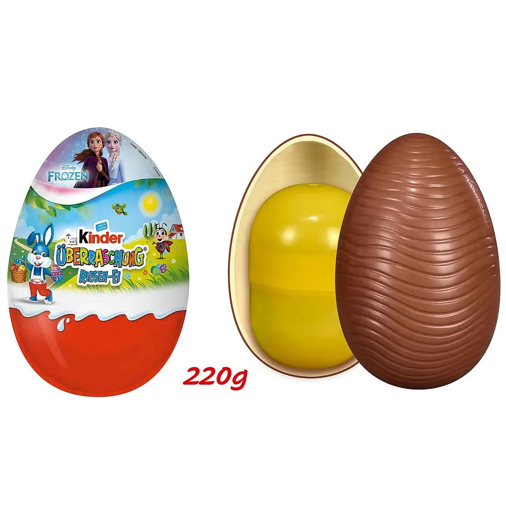 Шоколадне яйце Kinder Überraschung Riesen Rosa-Ei Disney Frozen 220 г
