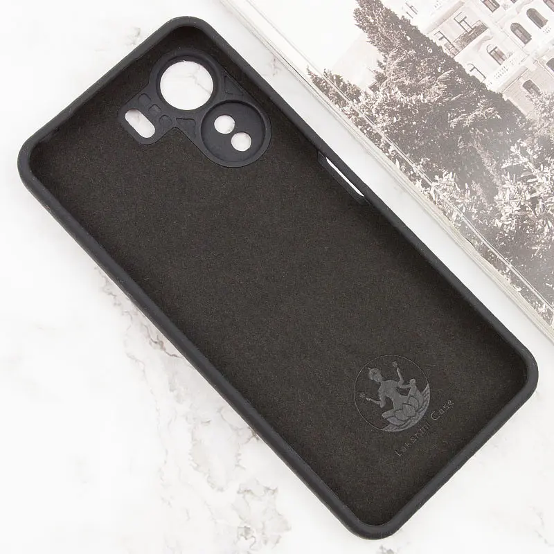 Чохол Lakshmi Silicone Cover Full Camera AA with logo для Xiaomi Redmi 13Coco C65 Чорний/Black - фото 3