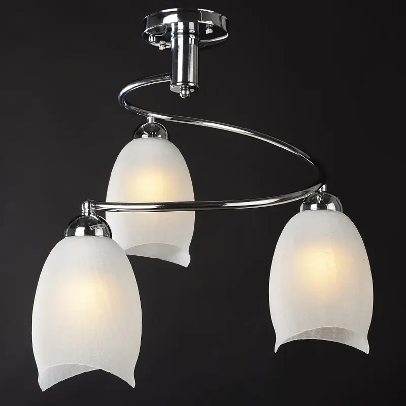 Люстра потолочная Brille для кухни E27 60W CH (LK-267C/3) - фото 5