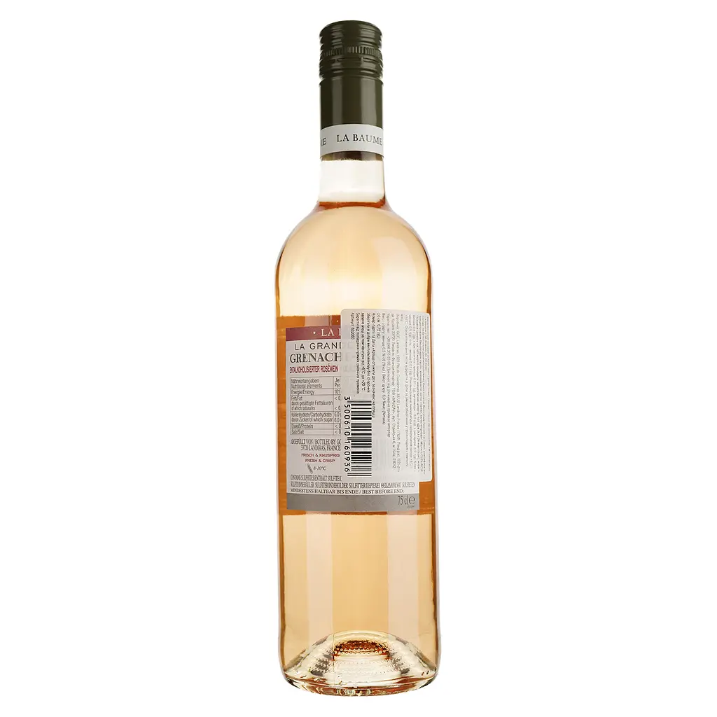 Вино Domaine De La Baume Grande Olivette Grenache Cinsault Alcogol free рожеве солодке 0.75 л - фото 2
