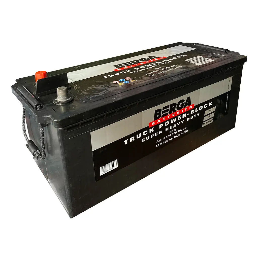 Автомобільний акумулятор BERGA Truck Power Block 6СТ-180Ah Аз 1000A (EN) 680108100