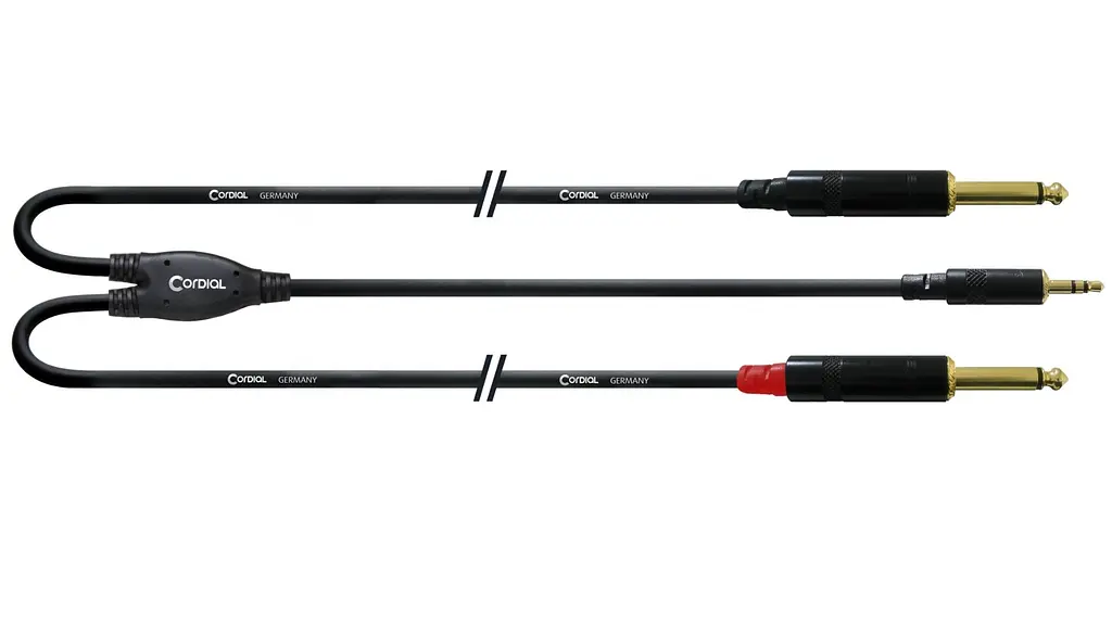 Коммутационный кабель Mini Jack— 2хJack 1.5м Cordial CFY 1,5 WPP-LONG