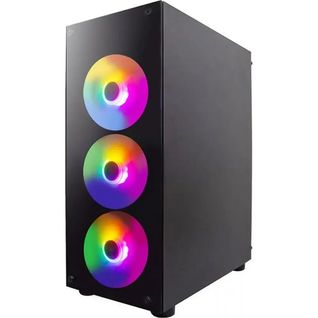 Корпус 1stPlayer V3-B-BK-4F1 Black [149293] - фото 2