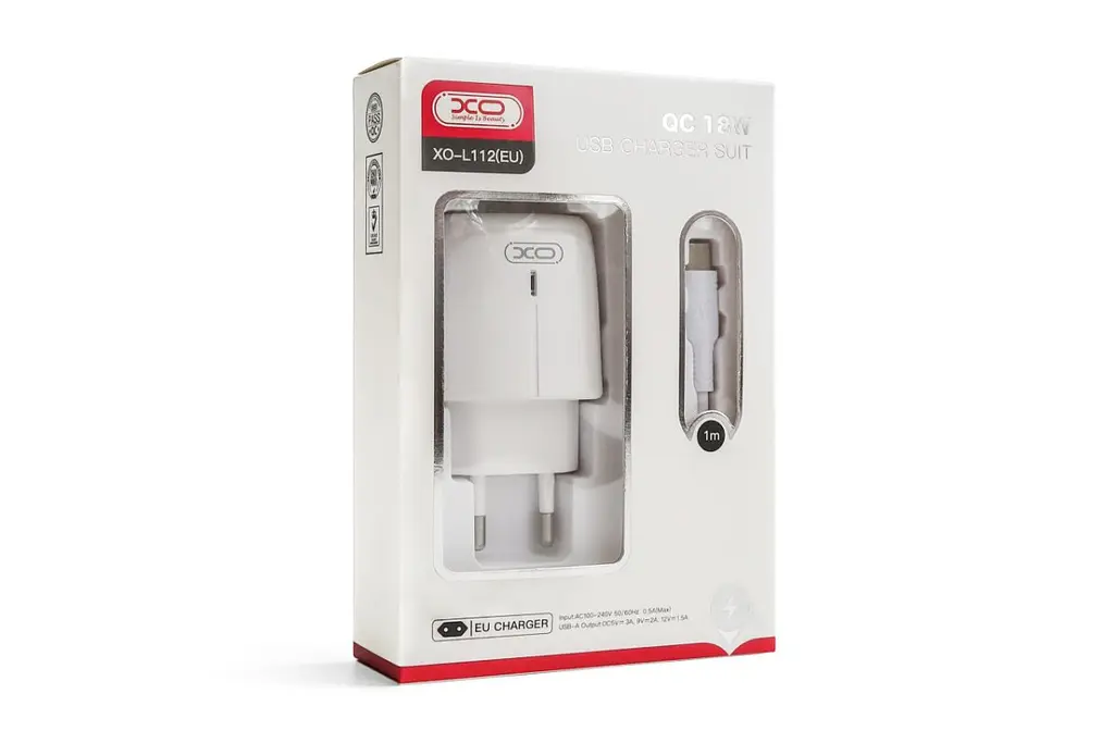 Сетевое зарядное устройство для XO L113 PD 20W (1USB-C) с кабелем Type-C - Lightning белый - фото 4