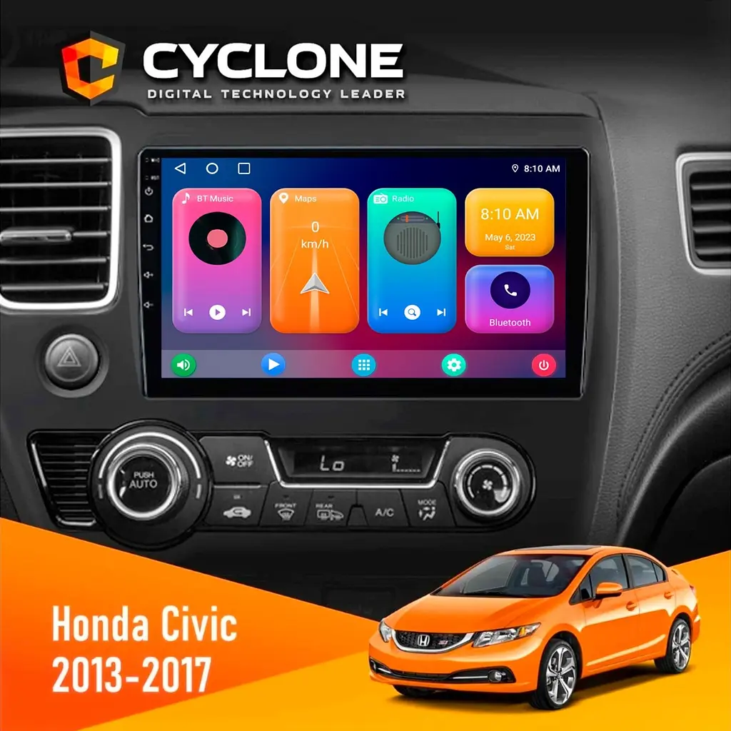Штатна магнітола Honda Civic 2013-2017 Cyclone C10-001 2x32 CPL Cyclone (НФ-00004268)