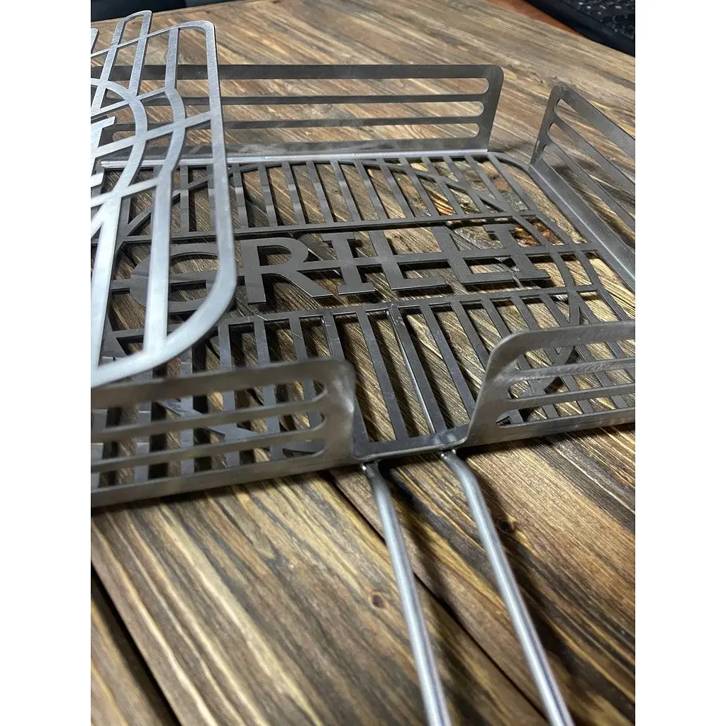 Решітка-гриль Grilli для барбекю з харчової нержавіючої сталі 1.5 мм 31x26 см (777766) - фото 6